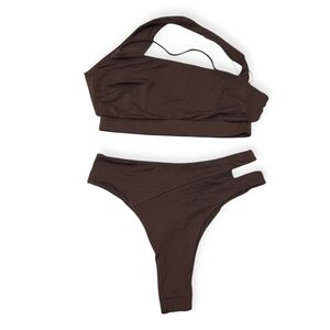 NWT Riot Swim Chocolate Bikini Set Large